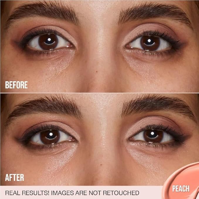 H.U.D.A BEAUTY #FAUXFILTER Under Eye Color Corrector 0.3 oz / 9 mL (Peach, 0.3 oz / 9 ml) + Bonus Acne Patch (36 Pieces)