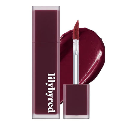lilybyred Mood Liar Velvet Tint | Korean Moody Matte Lip Stain, Creamy Velvet Texture, Blurring Soft-Focus Effect, Highly Pigmented, Smudge-Proof, Long-Lasting, 0.14 oz. (10 Cynical Blueberry)