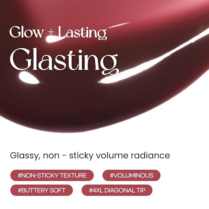 Peripera Ink Glasting Lip Gloss, Non-Sticky, Gloss Shine, 4XL Wand for Easy Application, Korean Lip Gloss, Fuller Looking Lips, Buttery Soft, Long Lasting Lip (006 MADE IT)