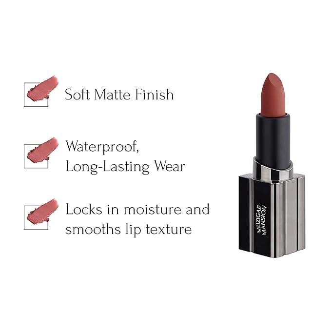 MUZIGAE MANISON City Chic Trio - 01 Prime | Objet water 01 Signature & 02 Spicy & Moodwear Blur 01 Prime | K-Beauty Lip Stain Matte Lipstick