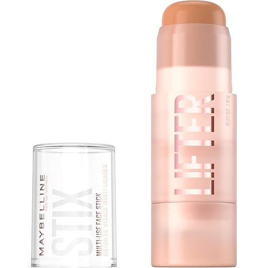 Maybelline Lifter Stix Multi-Use Face Stick - Contour, Bronzer, Concealer and Foundation Stick, All-In-One Creamy Face Makeup with Cranberry Seed Oil, 50, 1 Count