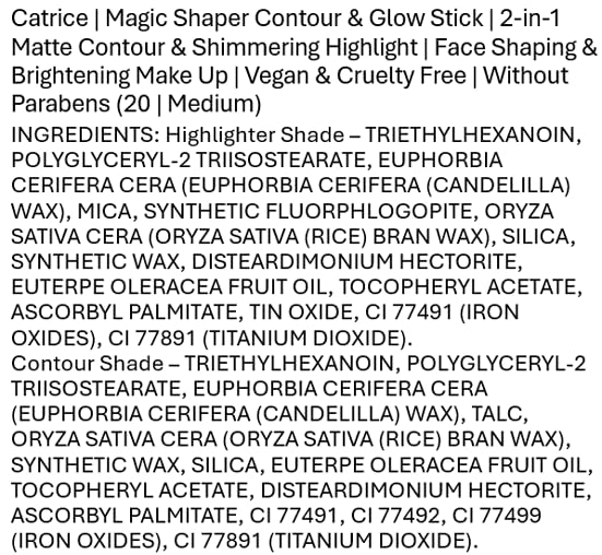 Catrice | Magic Shaper Contour & Glow Stick | 2-in-1 Matte Contour & Shimmering Highlight | Face Shaping & Brightening Make Up | Vegan & Cruelty Free | Without Parabens (20 | Medium)