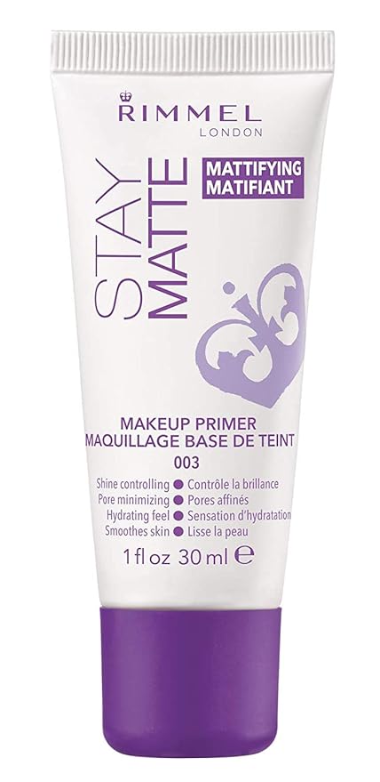 Rimmel London Stay Matte - 003 - Primer, Ultra-Lightweight, Controls Shine, Doesn’t Feel Greasy, 1oz