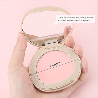 Boobeen Powder Blush Matte Single Color, Pressed Face Makeup for Colorful, Long-wear Glow, Natural Flush Tint for Cheeks
