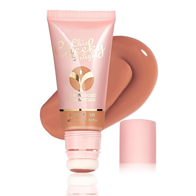 Liquid Blush, Cream Blush for Cheeks, Matte Natural Blush, Lightweight, long-lasting, highly pigmented formula blushes for women. (#03, 25ml)