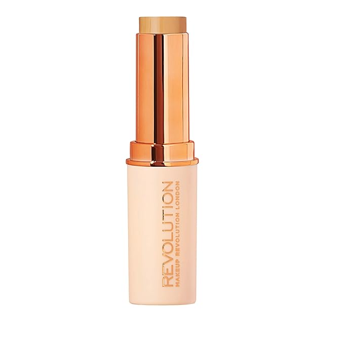 Revolution Fast Base Stick Foundation F5, Contour Stick for Dewy Finish, Best Foundation Base Makeup for Light Skin Tones