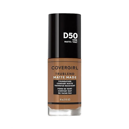 COVERGIRL TruBlend Matte Made Liquid Foundation, Deep Golden, 1.01 Fl Oz (Pack of 1)