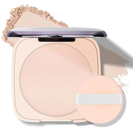 KYDA Translucent Matte Setting Powder, Pressed Face Powder, Even Complexion Setting Powder, Lightweight, Oil-Control Mattifying, 0.65 Oz. Large Capacity Packaging, All Skin