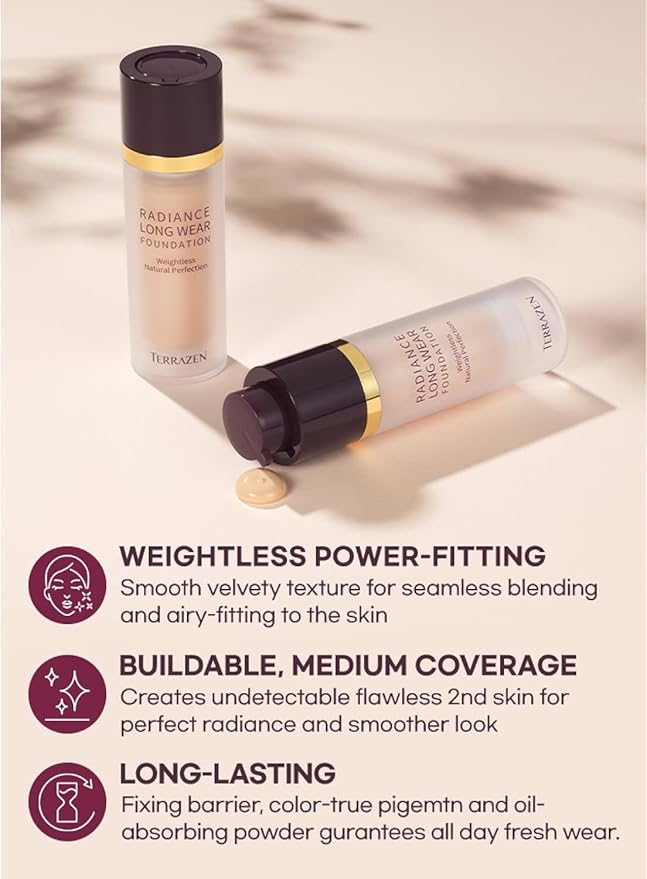 Velvet Makeup Foundation 30ml, Light Beige for Fair to Light Skin - Korean Skincare & Makeup, Long Lasting Base with Natural Matte Finish, Weightless Texture, Skin-Enhancing (Light Beige)