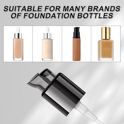 2PCS Replacement Foundation Pump Makeup Pump Dispenser Compatible with Estee Lauder Foundation Bottles Fits MAYBLLINE and MAC Bottles