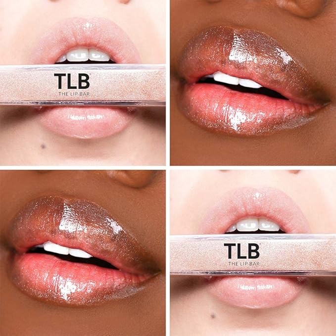 The Lip Bar Vegan Non-Sticky Lip Gloss, with Hydrating Shea Butter for a Lightweight, High Shine Finish, Trophy Wife - Champagne Shimmer