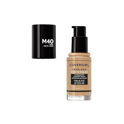 Covergirl Trublend Matte Made Liquid Foundation, T10 Golden Amber, 1 Fl Oz (Pack of 1)