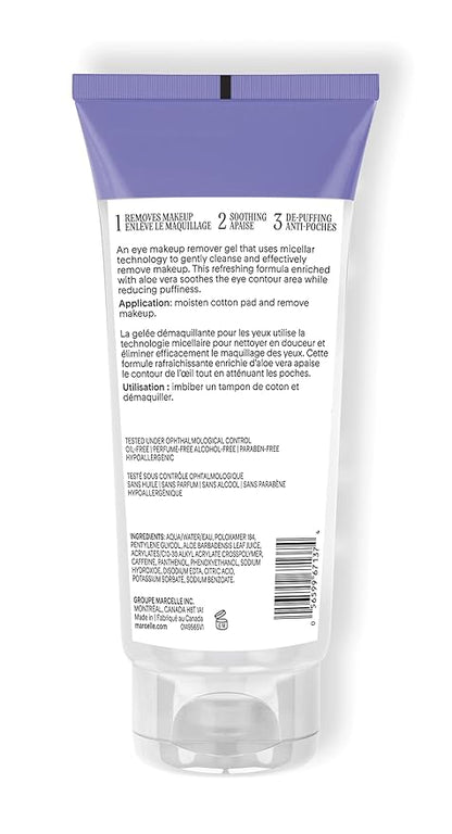 Marcelle 3-in-1 Micellar Gel Eye Makeup Remover, Hypoallergenic and Fragrance-Free, 3.3 fl oz