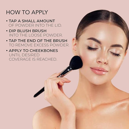 bellapierre Mineral Blush | Warm Dewy Complexion | Non-Toxic & Paraben Free | Hypoallergenic | Loose Powder - 0.3-Ounce – Suede