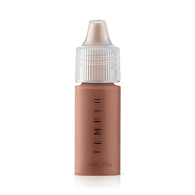 TEMPTU S/B Silicone-Based Airbrush Foundation: Professional Long-Wear Liquid Makeup, Sheer To Full Coverage For A Hydrated, Healthy-Looking Glow & Luminous, Dewy Finish On All Skin Types, 009 Natural Mocha, 0.25 Fl Oz
