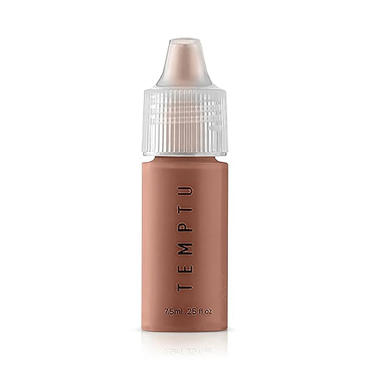 TEMPTU S/B Silicone-Based Airbrush Foundation: Professional Long-Wear Liquid Makeup, Sheer To Full Coverage For A Hydrated, Healthy-Looking Glow & Luminous, Dewy Finish On All Skin Types, 009 Natural Mocha, 0.25 Fl Oz