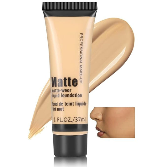 Boobeen Full Coverage Foundation - Concealer Liquid Foundation Matte Creamy Foundation Smoothing Lightweight Flawless Makeup Base