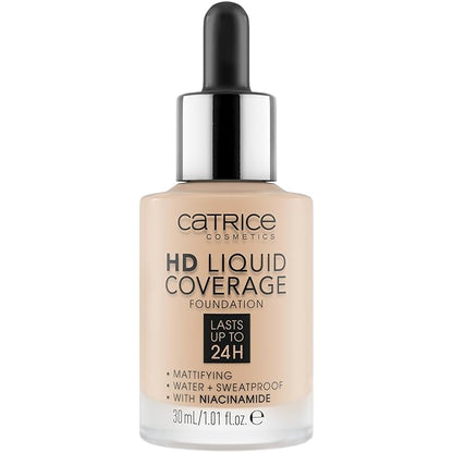 Catrice | HD Liquid Coverage Foundation | High & Natural Coverage | Vegan & Cruelty Free (010 | Light Beige)