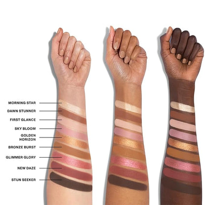 Morphe 9G Sunrise Glow Artistry Palette - Warm & Rosy Neutral Makeup Palette with Matte & Shimmer Finishes - Highly Pigmented Eye Makeup with a Blendable & Buildable Formula (0.35 oz)