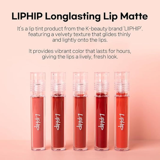 Matte Lip Tint #05 DEEP KISS (Cherish red)/ Velvet, Lip Matte Liquid lipstick, Superstay Tint with a Highly pigmented Color, Long Lasting Lip Stain