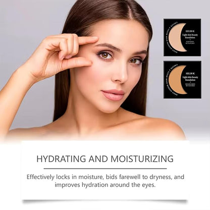 Inauguratei Under Eye Brightener,Waterproof Under Eye CC Concealer for Dark Circles,Long-Lasting Oil Control Dark Circle Corrector Foundation Cream,Tired Skin Color Correcting Brightener & Primer