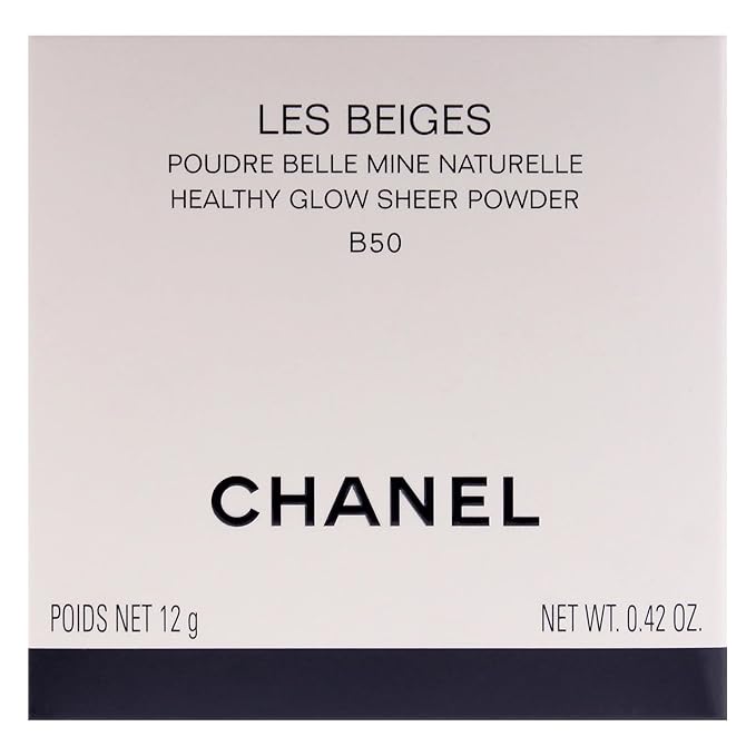 Les Beiges Healthy Glow Sheer Powder - B50 Dark-Medium With Neutral Undertone by Chanel for Women - 0.42 oz Powder