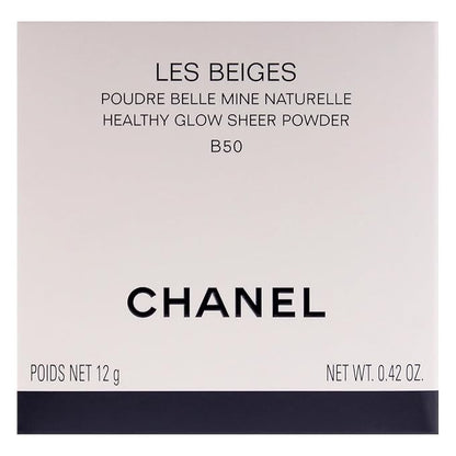 Les Beiges Healthy Glow Sheer Powder - B50 Dark-Medium With Neutral Undertone by Chanel for Women - 0.42 oz Powder