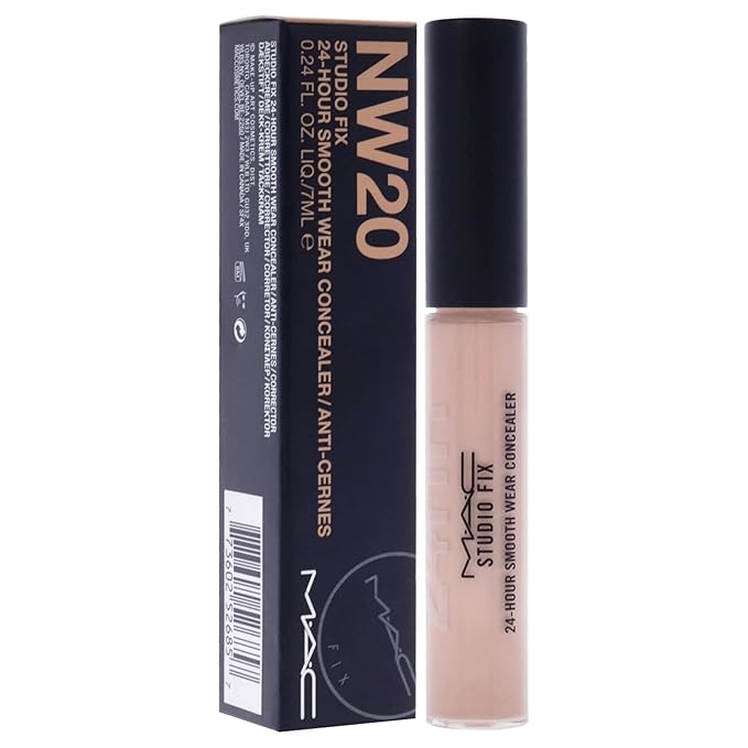 MAC Studio Fix 24 Hour Smooth Wear Concealer - NW20 Concealer Women 0.23 oz (Pack of 2)
