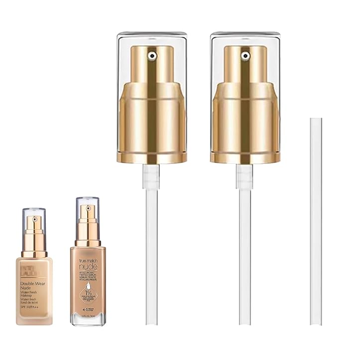 2 Pack Foundation Pump, Double Wear Foundation Foundation Vauum Pump Compatible with Double Wear Rude Foundation