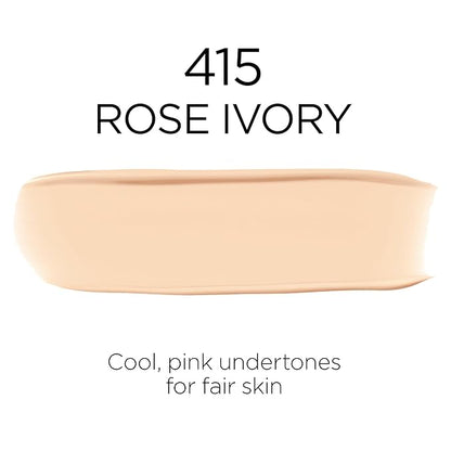 L'Oreal Paris Makeup Infallible Up to 32 Hour Fresh Wear Lightweight Foundation, 415 Rose Ivory, 1 Fl Oz, Packaging May Vary