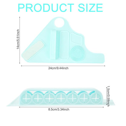 Makeup Mixing Palette Wrist Strap,Foldable Makeup Brush Storage Palette,Silicone Hand Wrist Makeup mixing tray Draw Assistance Tool for Small to Medium Brush