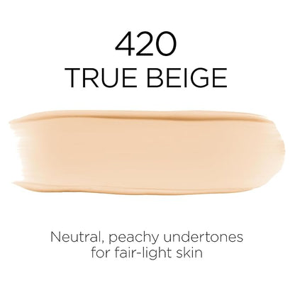 L'Oreal Paris Makeup Infallible Up to 32 Hour Fresh Wear Lightweight Foundation, 420 True Beige, 1 Fl Oz, Packaging May Vary