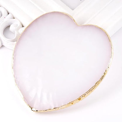 Resin Nail Art Palette Nail Polish Palette with Spatula Nail Pallet for Nail Art Nail Polish Mixing Plate (White)
