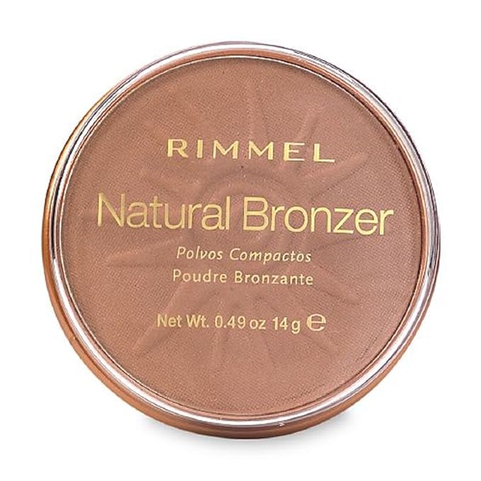 Rimmel London Natural Bronzer, Sun Bronze [022] 0.49 oz (Pack of 3)