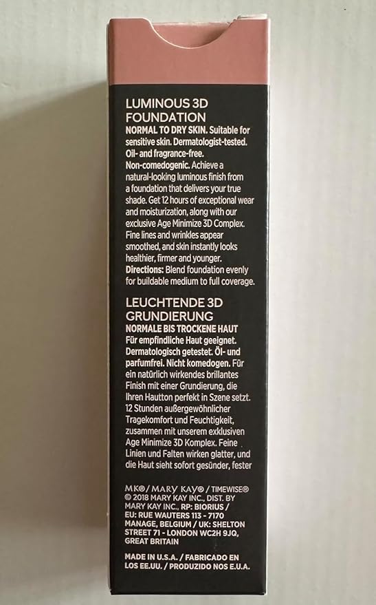 Mary Kay TimeWise Luminous 3D Foundation 1 Fl oz. / 30 ml - Ivory C 100