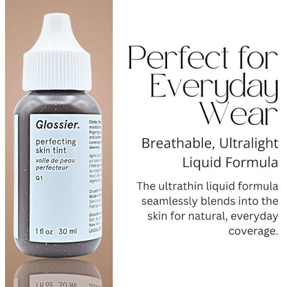 Glossier Perfecting Skin Foundation Tint for Dewy Sheer Coverage - G1 - Deepest 1 oz / 30 mL