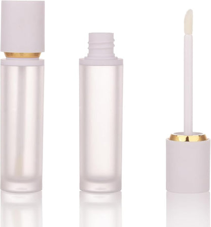 COSIDEA 30 PCS Empty White thick Lip Gloss Tubes 8ml lipgloss Tube with Wand Applicator for Lip oil tint bottles container