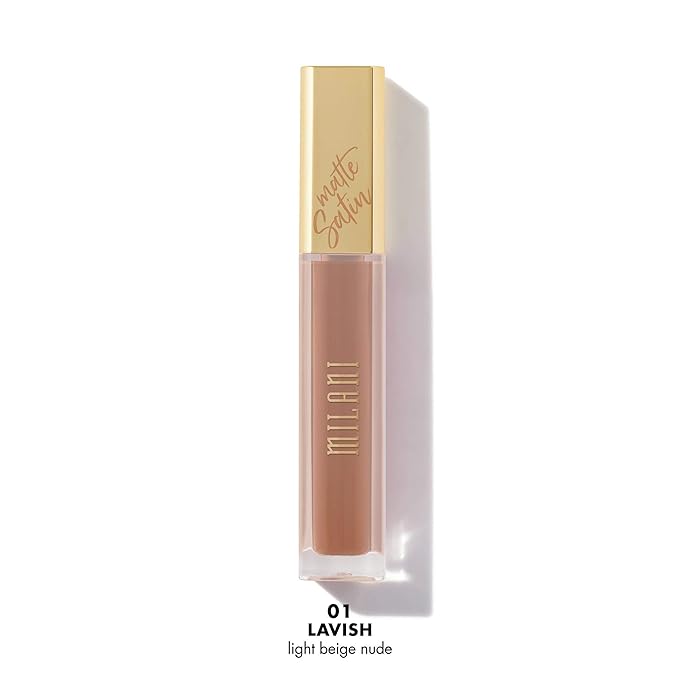Milani Amore Satin Matte Lip Crème - Lavish (0.22 Fl. Oz.) Cruelty-Free Nourishing Lip Gloss with a Soft, Full Matte Finish