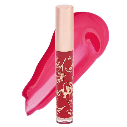 Winky Lux Fruity Gloss pH Lip Stain, Non Sticky Lip Gloss, Tinted Lip Oil, Lip Lacquer, Yummy Fruit Lipgloss, Jojoba Oil for Hydration & Shine, Raspberry