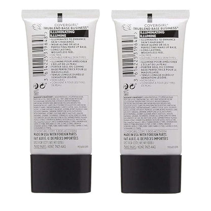 Pack of 2 CoverGirl Trublend Base Business Skin Primer, Illuminating