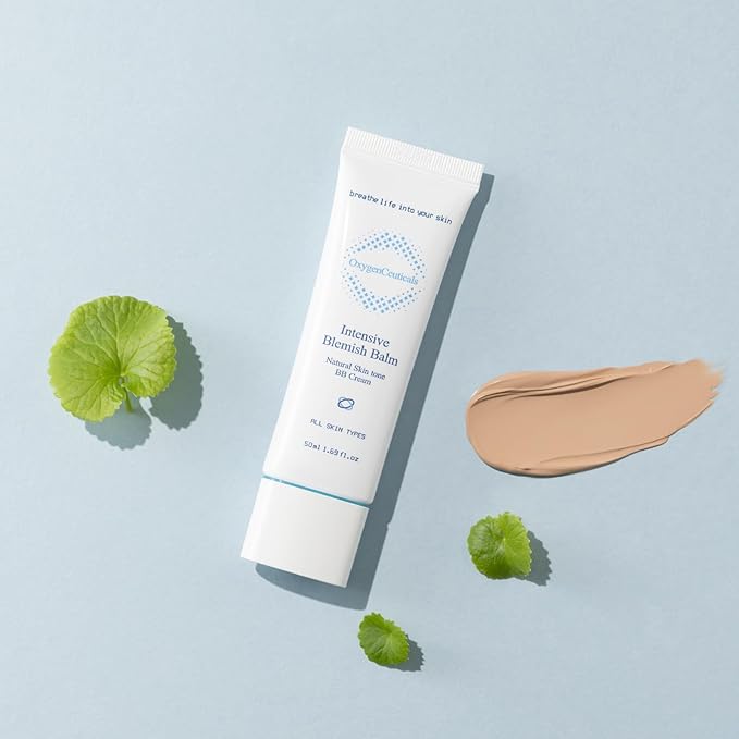 Intensive Blemish Balm – Premium BB Cream with Natural Coverage, Infused with Oxygen, Hyaluronic Acid, and Centella Asiatica (50ml/1.69 oz)