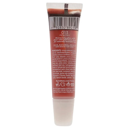 Burt's Bees Lip Shine, Peachy, 0.5 Oz