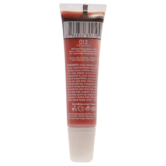 Burt's Bees Lip Shine, Peachy, 0.5 Oz