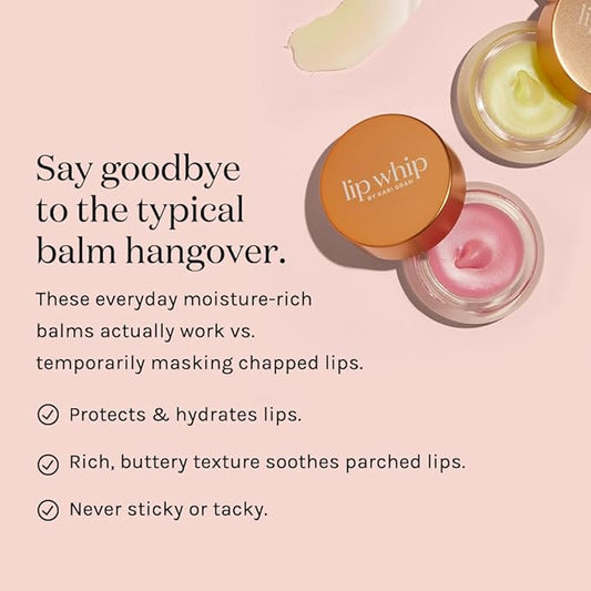 Kari Gran Lip Whip | Moisturizing Lip Balm with Organic Oils | Glossy Sheen + Peppermint | Rich Buttery Texture, Hydrates & Protects | Non-GMO, Organic Ingredients, Made in USA (Tinted Peppermint)