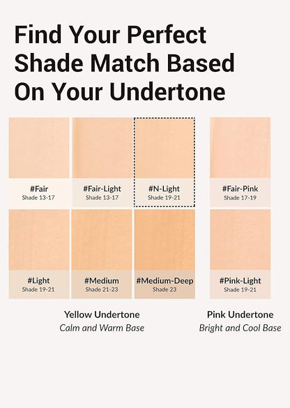 [JUNGSAEMMOOL OFFICIAL] Essential Skin Nuder Cushion (N Light) | Refill | Natural Finish | Buildable Coverage | Makeup Artist Brand