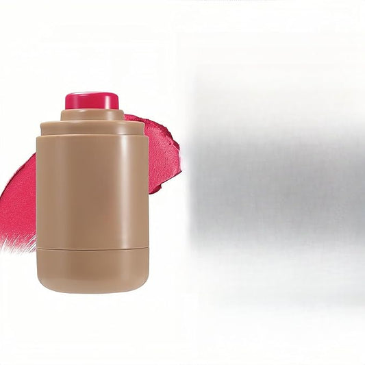 MAEPEOR Matte Blush Stick Creamy Natural Looking Finish Face Blush Long-Lasting Lightweight Buildable Blushes Stick for Cheeks (Color H02)
