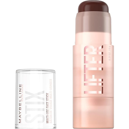 Maybelline Lifter Stix Multi-Use Face Stick - Contour, Bronzer, Concealer and Foundation Stick, All-In-One Creamy Face Makeup with Cranberry Seed Oil, 90, 1 Count