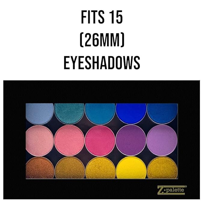 Deep Medium Magnetic Makeup Palette, Empty Magnetic Palette, Universal Magnet makeup palette for Eyeshadows, Powders, Customizable Beauty Organizer with Clear Window