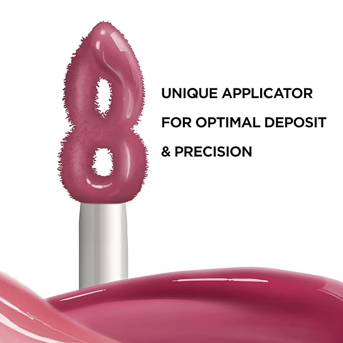 L'Oreal Paris Infallible Pro Gloss Plump Lip Gloss with Hyaluronic Acid, Long Lasting Plumping Shine, Lips Look Instantly Fuller and More Plump, True Berry, 0.21 fl. oz.