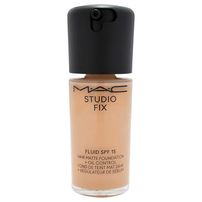 Studio Fix Fluid SPF 15 24Hr Matte Foundation Plus Oil Control - NC37 by MAC for Women - 1 oz Foundation